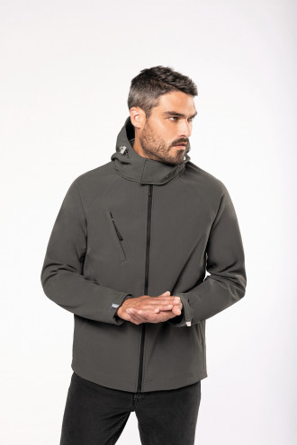 Kariban Men's hooded softshell jacket [K413]