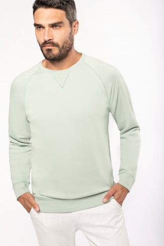 Kariban Mens organic cotton crew neck raglan sleeve sweatshirt [K480]