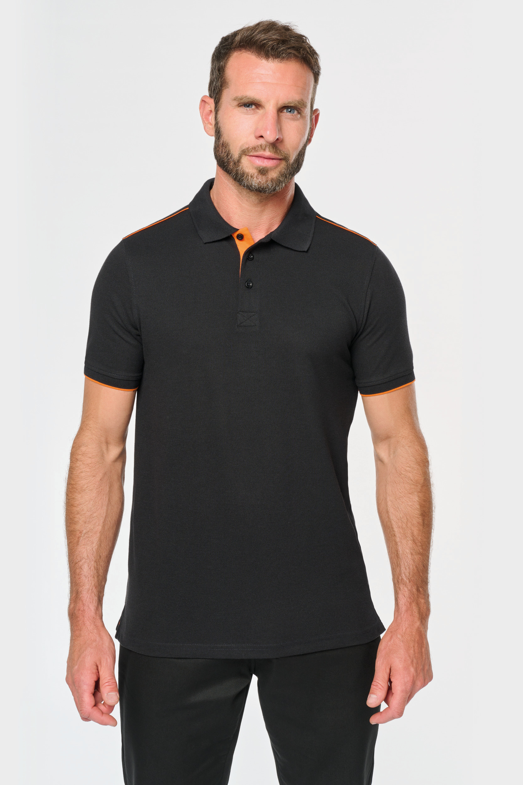 Kariban WK Mens short-sleeved contrasting DayToDay polo shirt [WK270]