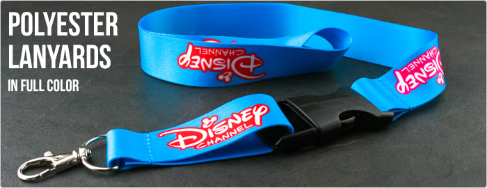 blauwe full-color geprinte lanyard voor Disney channel